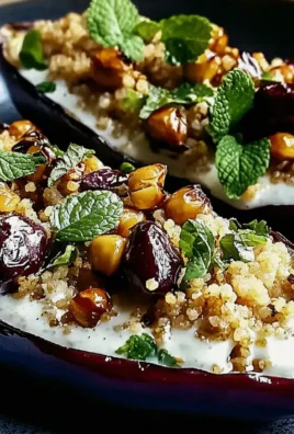 Auberginen mit Dattel-Mandel-Couscous Gesund und Einfach