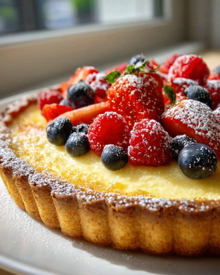 Authentische Griechische Pudding Tarte – Süß & Cremig