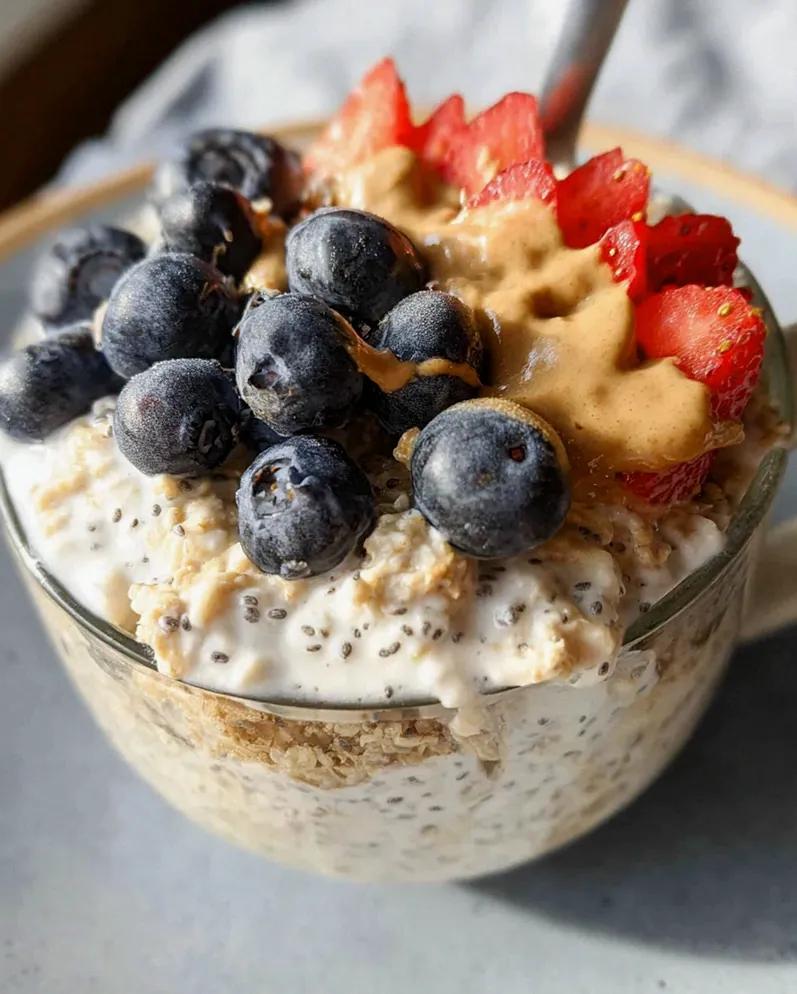 Cottage Cheese Overnight Oats – Schritt 1