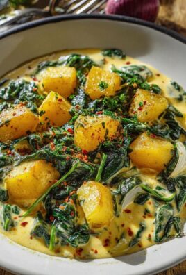 Cremige Kartoffelpfanne mit Spinat & Frischkäse – schnell & lecker!