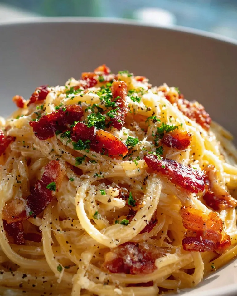 Cremige One Pot Pasta Carbonara mit feinem Rindfleisch – Schritt 1