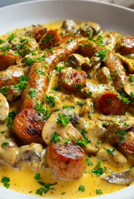 Cremiges Bratwurstgeschnetzeltes mit Pilzen - Einfach lecker!