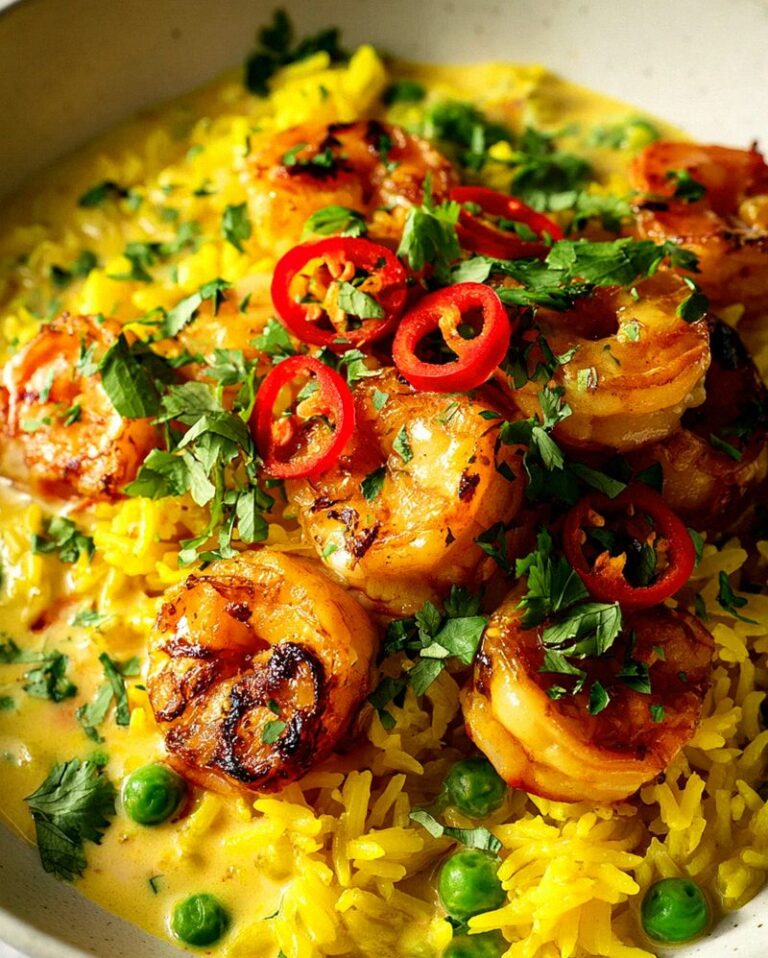 Curry Reis mit Garnelen & Kokosmilch: Cremig, Würzig, Lecker!