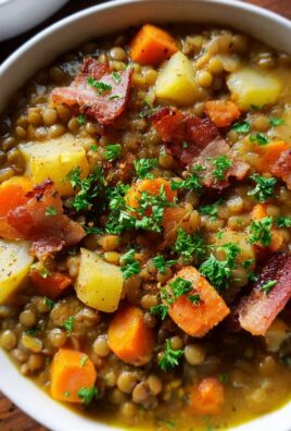 Einfache klassische Linsensuppe