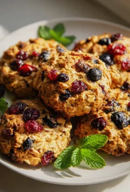 Energie Cookies mit Quark, Hafer und Trockenfrüchten