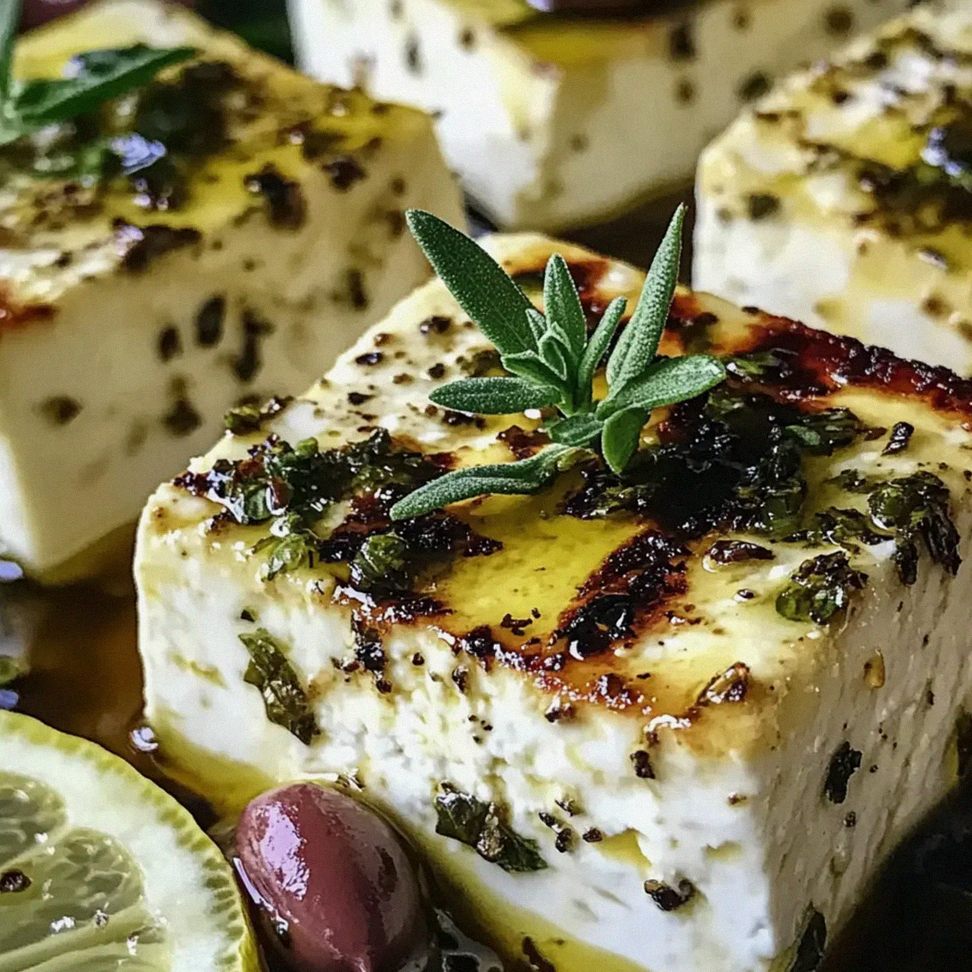 Feta grillen mit Kräutern und Zitrone – Schritt 1