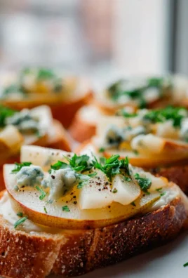 Gorgonzola Birnen Bruschetta: Einfach & unwiderstehlich