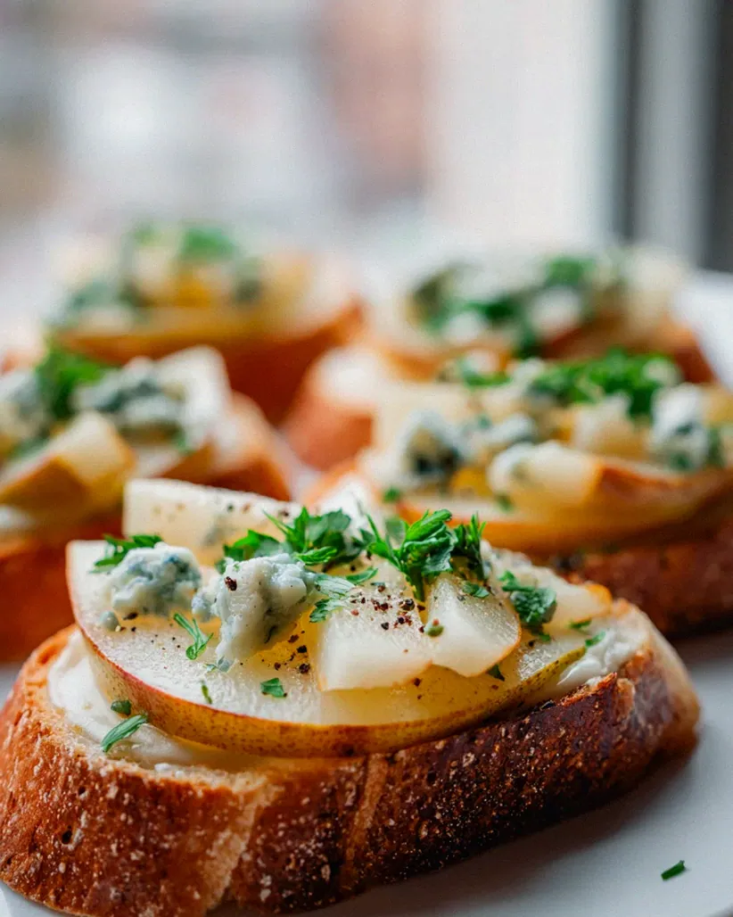 Gorgonzola Birnen Bruschetta: Einfach & unwiderstehlich – Schritt 1