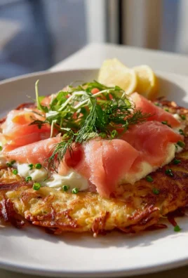 Großer Rösti mit cremigem Frischkäse & zartem Lachs-Filet