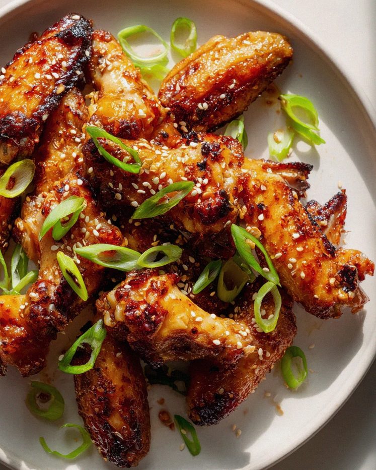 Hot Honey Chicken Wings: Sesam, Frühlingszwiebeln Genuss! – Schritt 1
