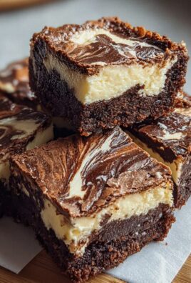 Käsekuchen Brownies mit Frischkäse und Schokolade