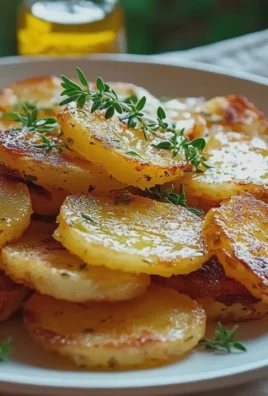 Kartoffelscheiben knusprig Ofen zubereiten mit Knoblauch