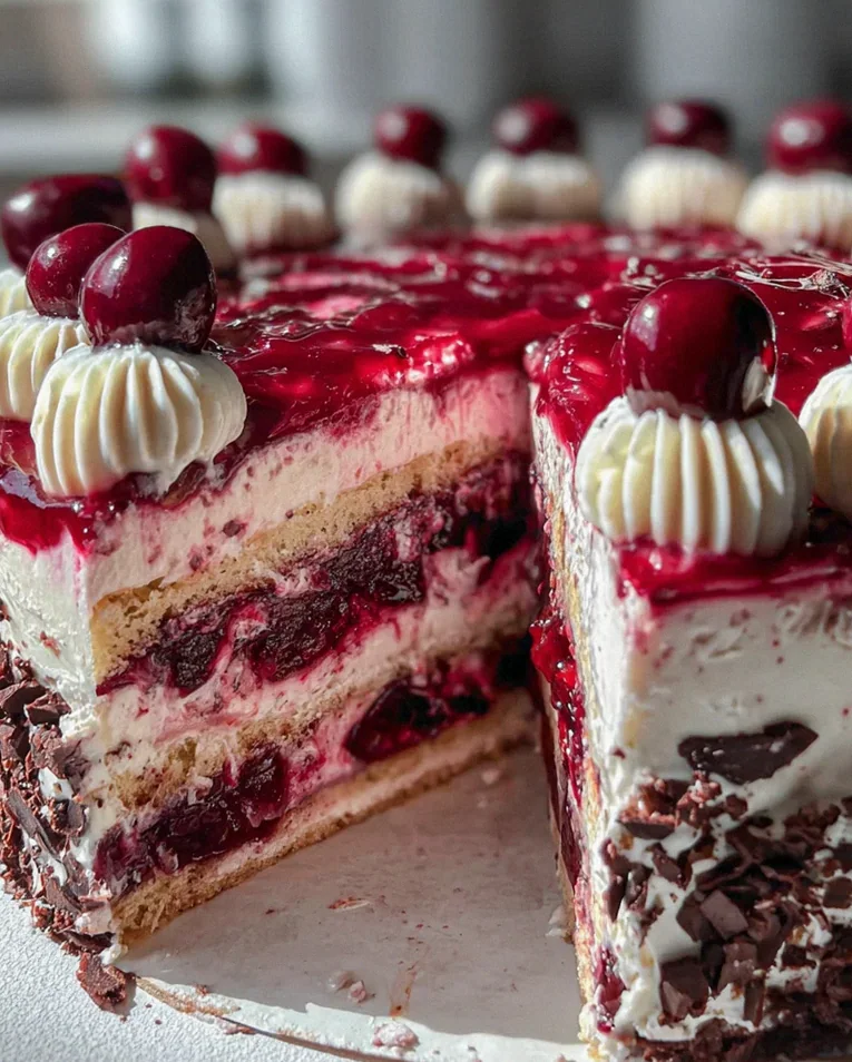 Kirschtorte mit Stracciatellacreme – Schritt 2