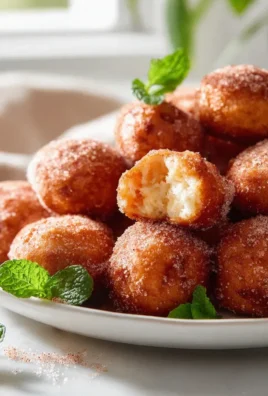 Knusprige Frühstücks-Fritter-Bites mit Zimtzucker
