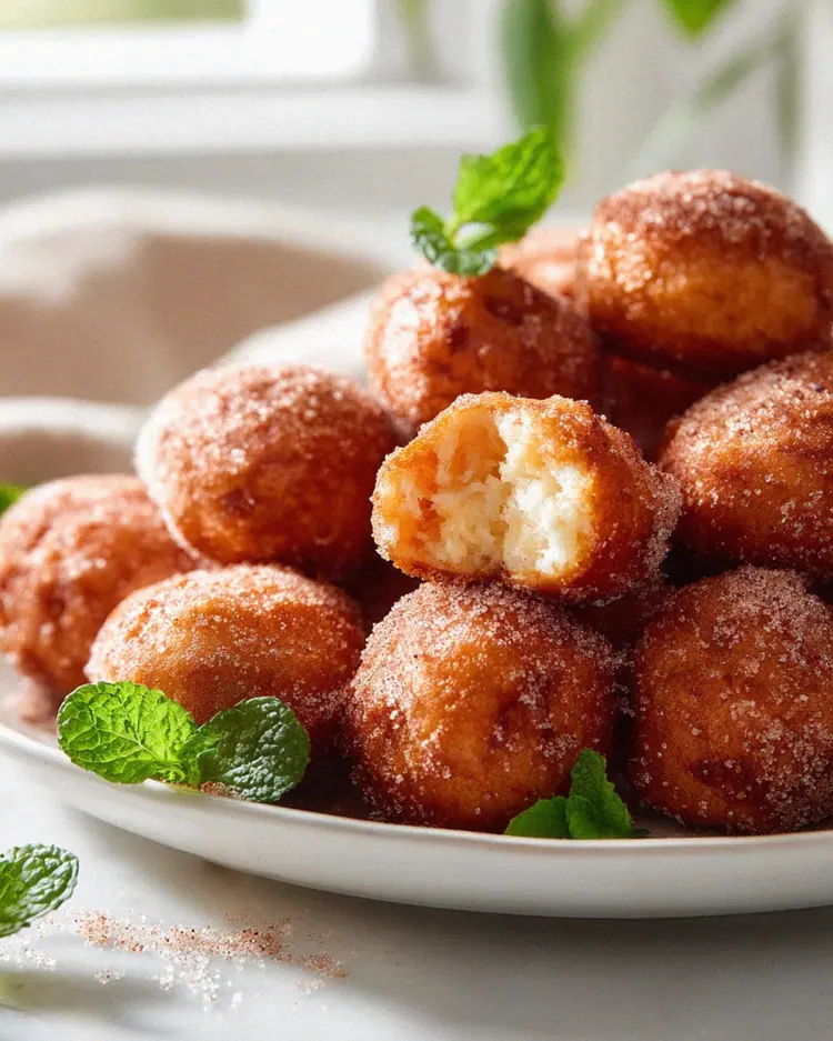Knusprige Frühstücks-Fritter-Bites mit Zimtzucker – Schritt 1