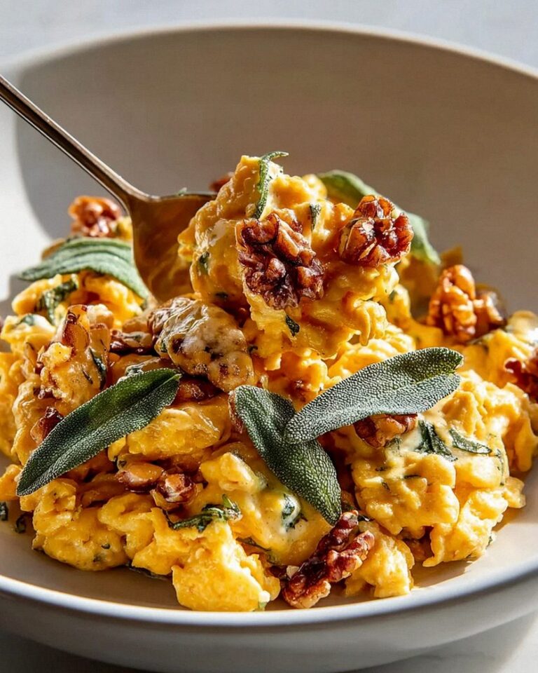 Kürbis Spätzle mit Walnuss und Salbei - Herbstgenuss pur!