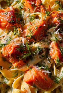 Lachs-Tagliatelle mit cremiger Zitronensoße