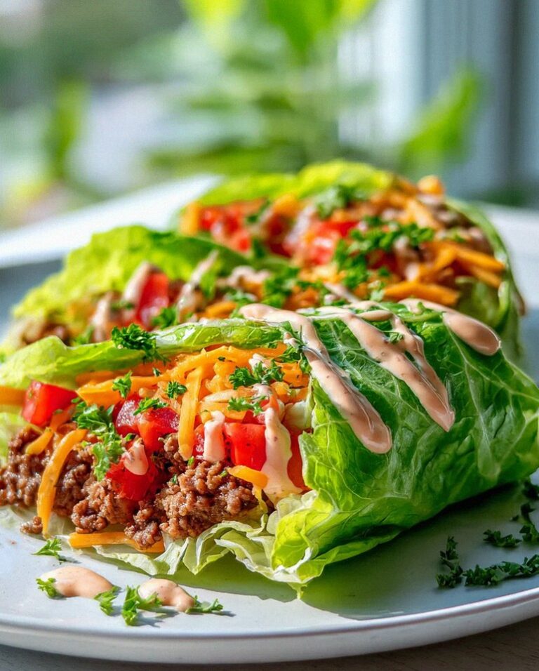 Leckere Low Carb Big Mac Salat Wraps Mit Spezialsauce