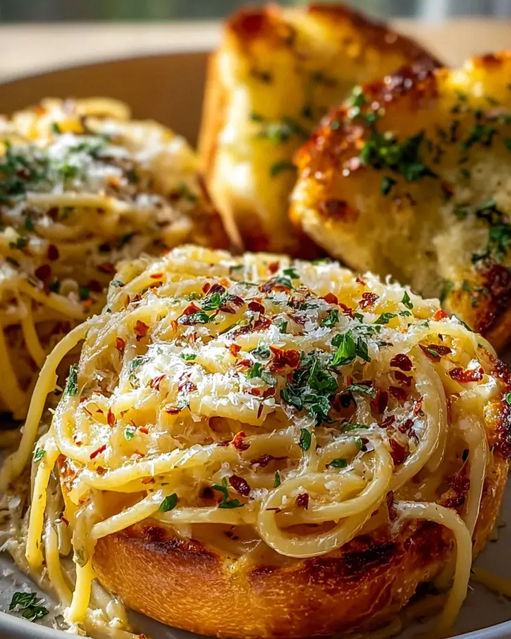 Leckere Spaghetti mit Knoblauchbrot – Einfaches Rezept! – Schritt 1