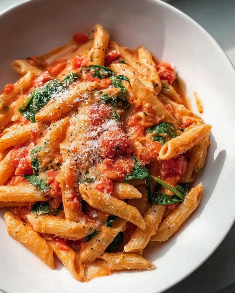 Leckere Tomatensauce mit Spinat für Pasta genießen! – Schritt 1