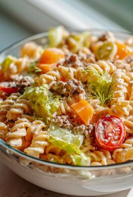 Leckerer Big Mac Pasta Salad – Ein Genuss für Burger-Fans!
