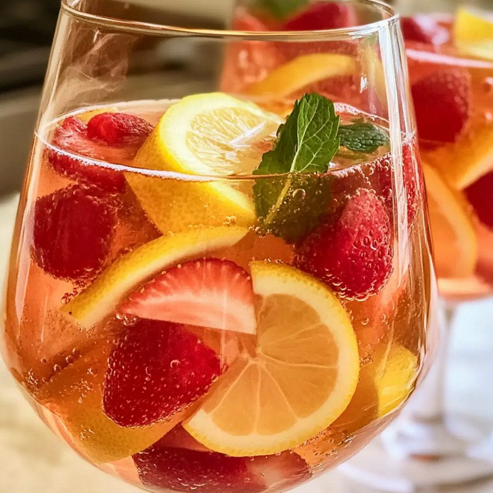 Limoncello Rosen Sangria für erfrischende Sommerabende – Schritt 1