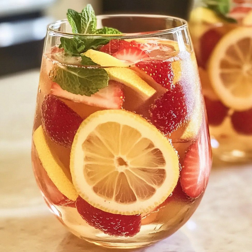 Limoncello Rosen Sangria für erfrischende Sommerabende – Schritt 2