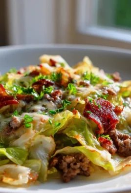 Low Carb Beef Putenspeck Kohl Pfanne mit Hackfleisch & Käse