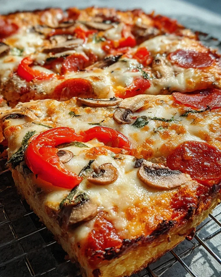 Low Carb Schüttelpizza