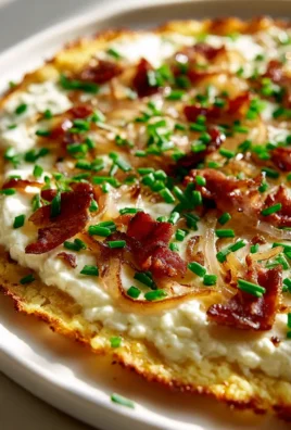 Low Carb Tarte Flambée: Knuspriger Genuss mit Blumenkohlboden!