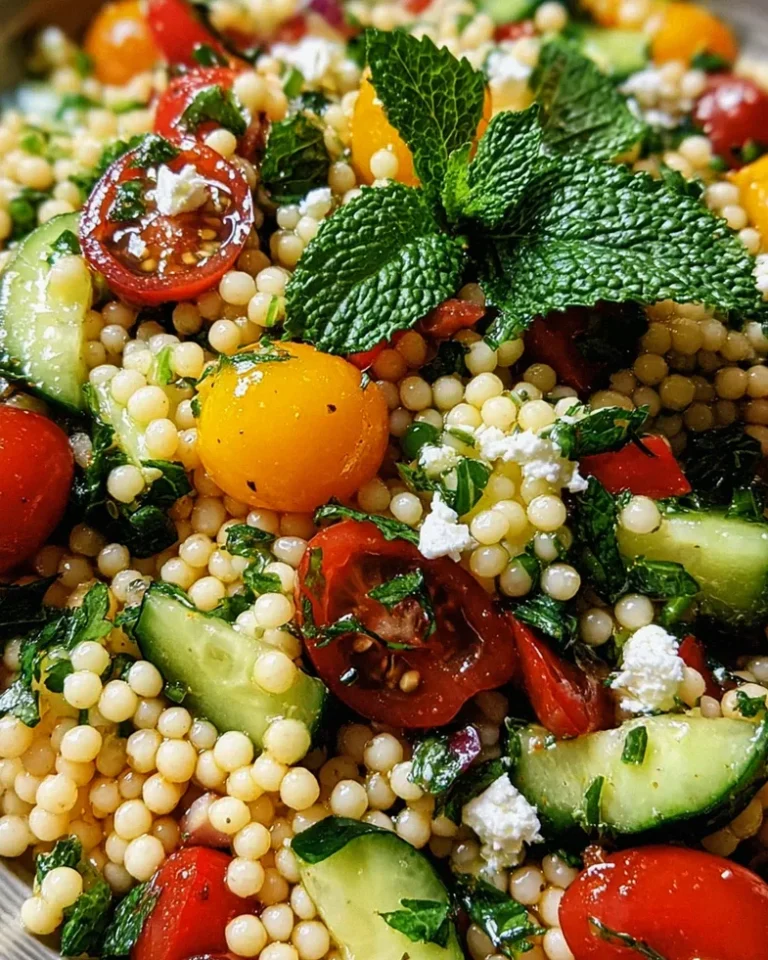 Mediterraner Israelischer Couscous Salat