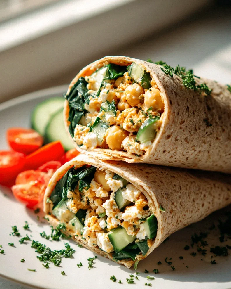 Protein Wrap mit Kichererbsen & Feta: Dein Power-Snack – Schritt 1