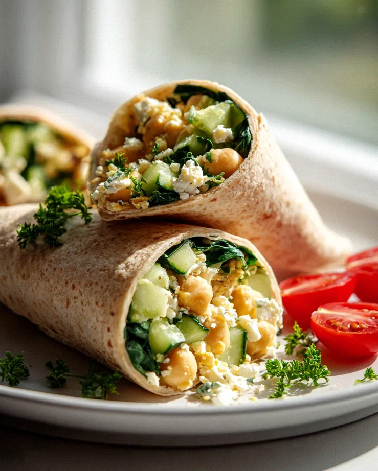 Protein Wrap mit Kichererbsen & Feta: Dein Power-Snack – Schritt 2