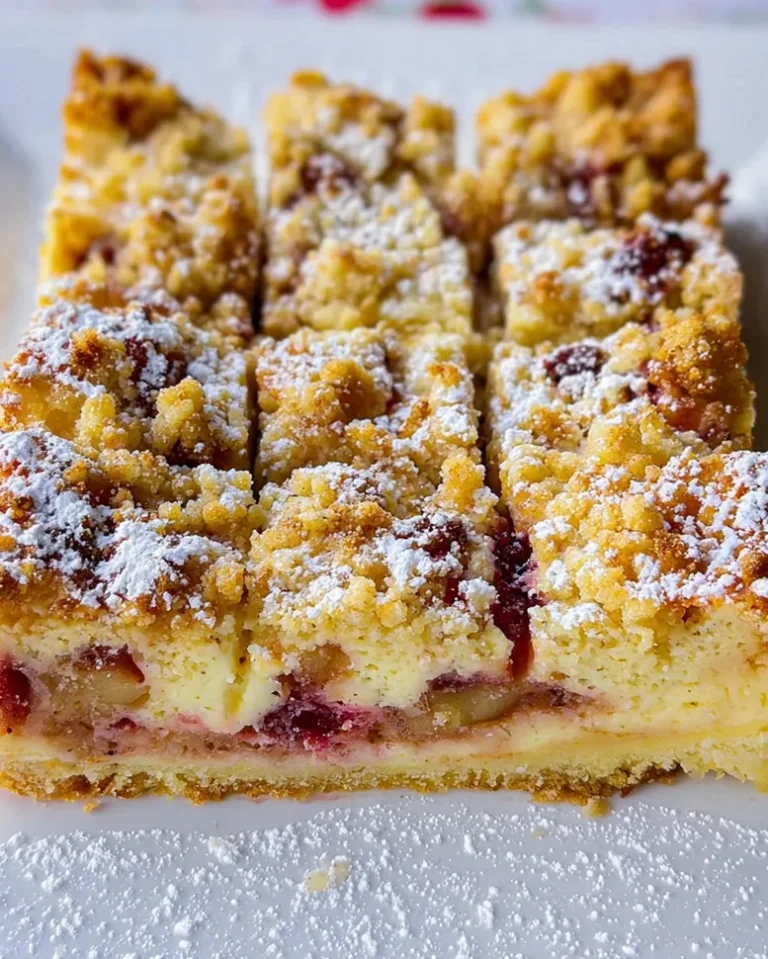 Rhabarber-Cheesecake mit Streuseln - Rhabarber Käsekuchen