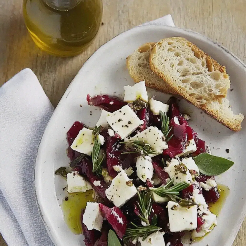 Rote Bete Walnuss Salat mit Feta für frische Akzente – Schritt 2