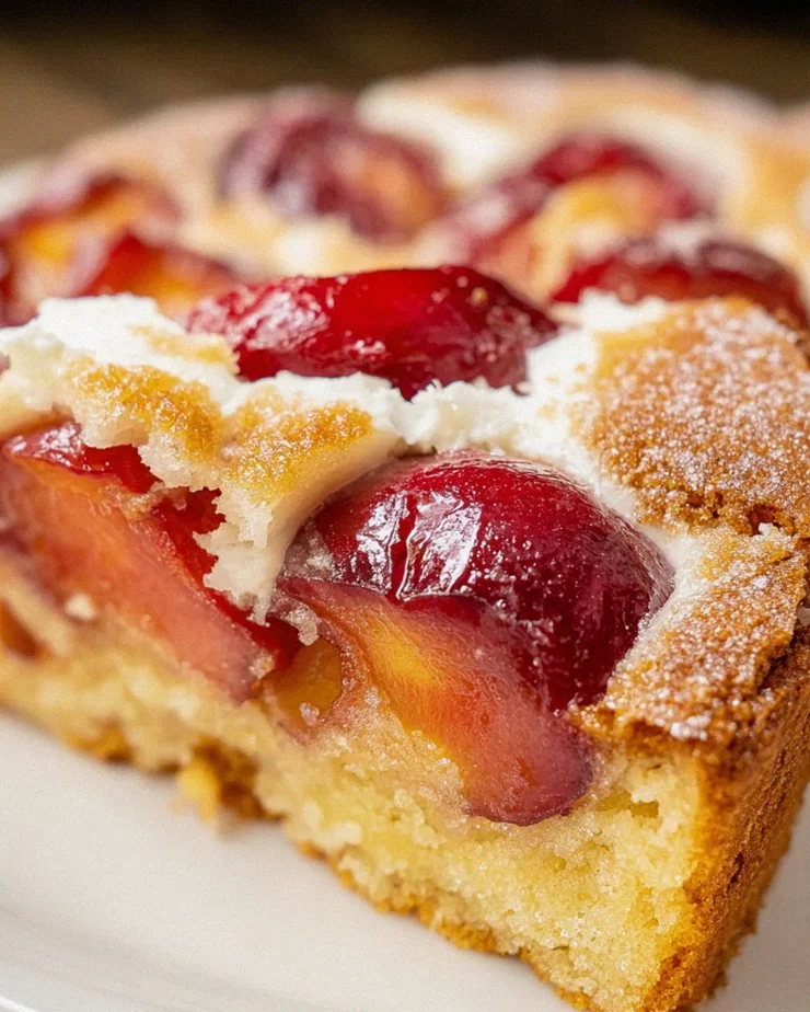 Schneller Zwetschgenkuchen mit Schmandguss