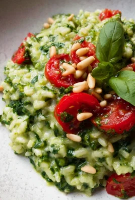 Spinat-Risotto mit frischen Kräutern