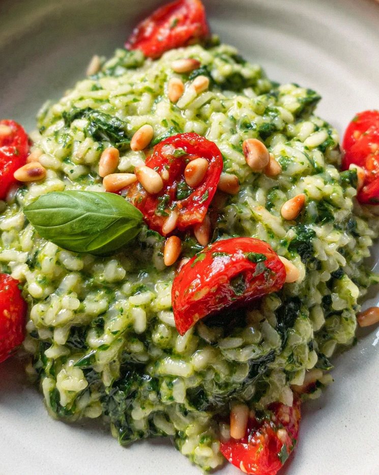 Spinat-Risotto mit frischen Kräutern – Schritt 2
