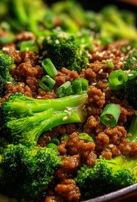 Teriyaki-Hackfleisch-Pfanne mit Brokkoli