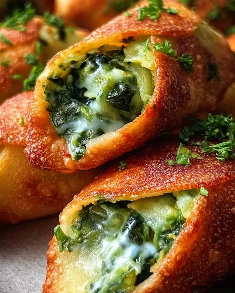 Vegane Kartoffeltaschen mit Spinat-Frischkäse-Füllung