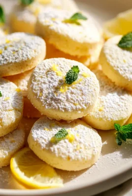 Zitronen Osterkekse mit Puderzucker – Frisch und lecker!