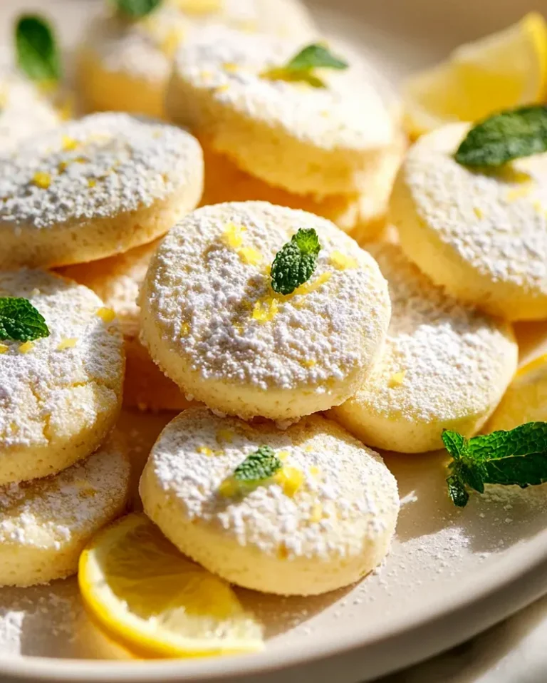 Zitronen Osterkekse mit Puderzucker – Frisch und lecker!